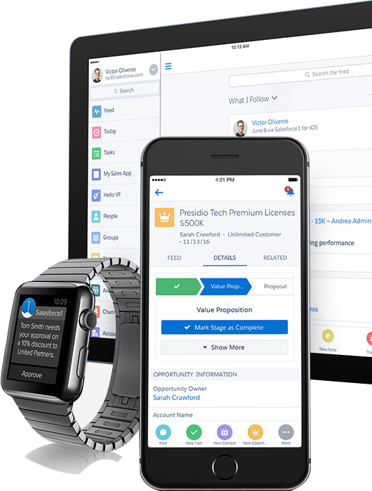 Sales Cloud功能 - 移动CRM系统平台